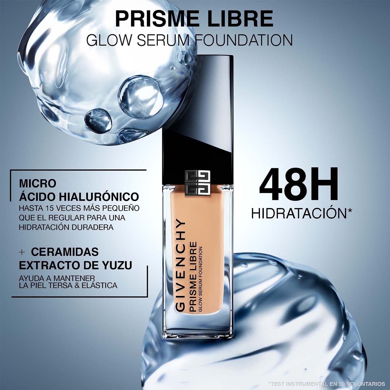 PRISME LIBRE GLOW SERUM FOUNDATION. BASE DE MAQUILLAJE EN SUERO QUE MEJORA LA PIEL, LUMINOSIDAD 24H E HIDRATACIÓN 48 H (BASE DE MAQUILLAJE EN SUERO)